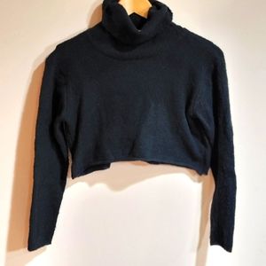 Princess polly black turtleneck crop sweater